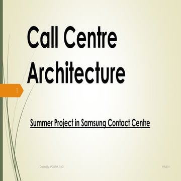 Call Centre Architecture