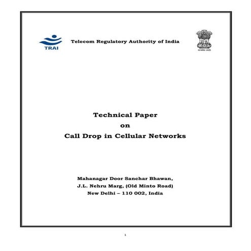 Call drop | PDF