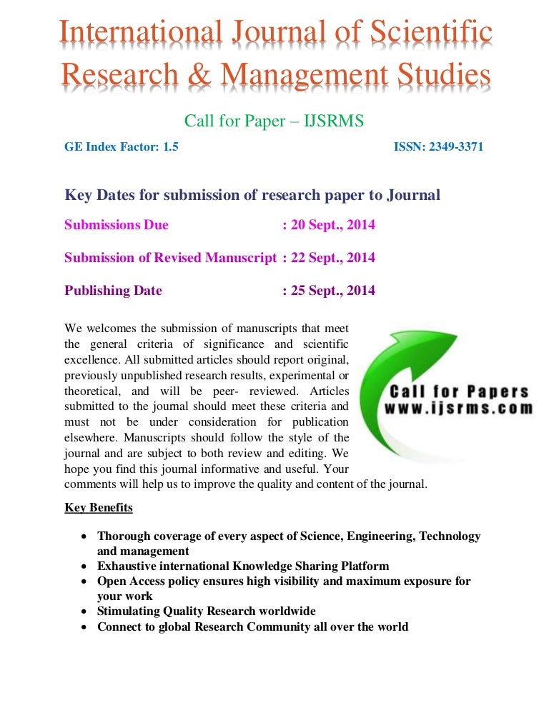 Call for paper