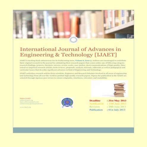 Call for papers journal