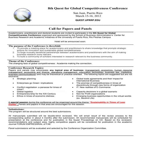 Competitiveness2012_Call for Papers