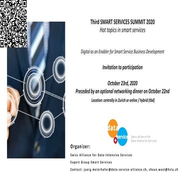 Call for participation smart services summit 2020