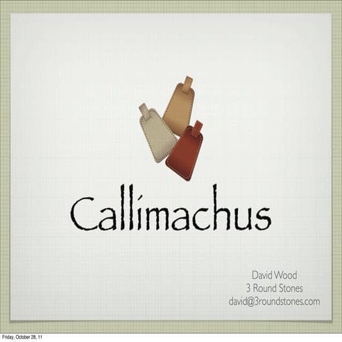 Callimachus introduction 20111021
