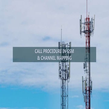 Calling Procedure and Channel Mapping in GSM Network 