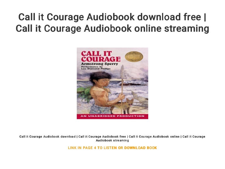 call it courage audiobook call it courage audiobook
