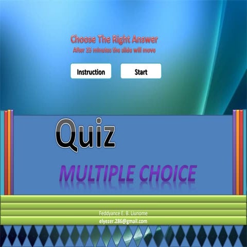 Slide of Quiz, multiple choice | PPT