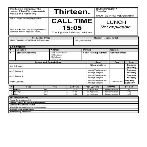 Location Scouting Form | DOCX