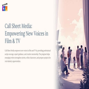 Call Sheet Media Empowering New Voices in Film & TV.pdf