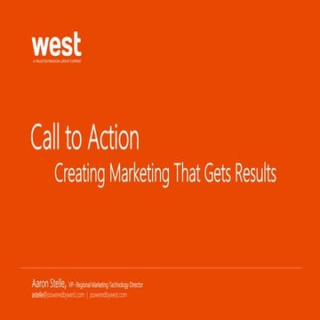 Call to Action - Creating Marketing That Gets Results