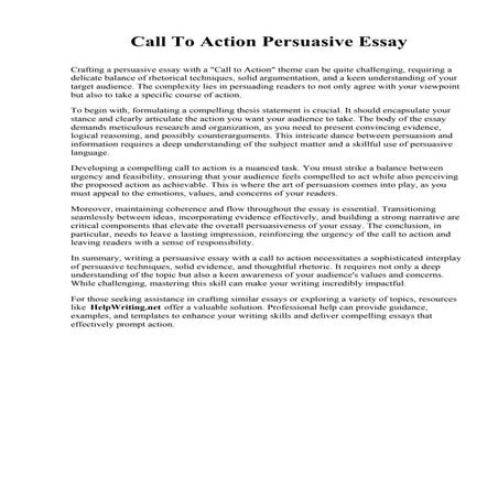 Call To Action In A Persuasive Essay.pdf