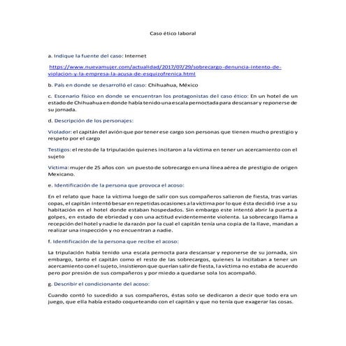 Calmo karen caso de ética