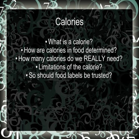 Calories