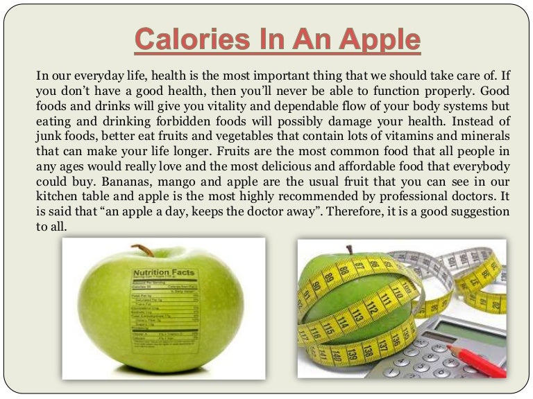 How Many Calories In An Apple