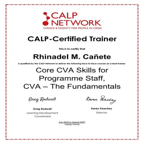 CALP Certified Trainer Core CVA RCanete.pdf