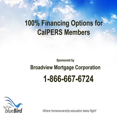 100% Financing Options For CalPERS Members