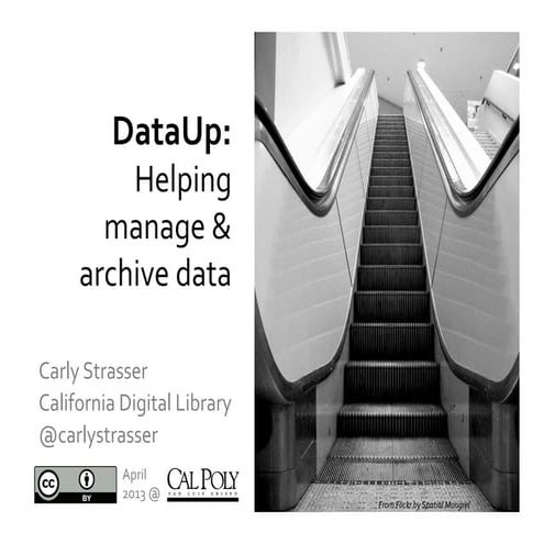 DataUp Presentation at Cal Poly