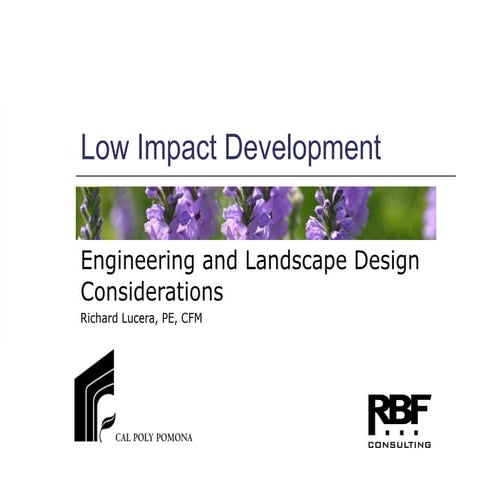 Introduction to Low Impact Development