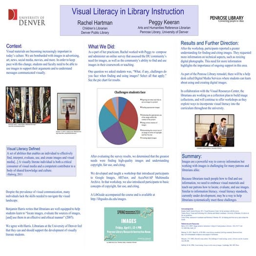 Visual Literacy in Library Instruction