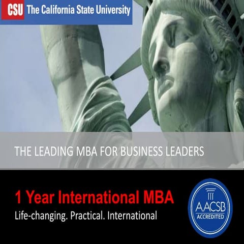 California State University MBA (Singapore) Part-time
