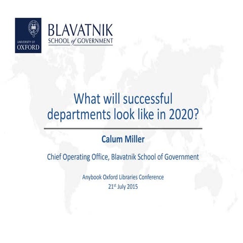 Calum Miller: Teaching and Researching in 2020: The Challenges Facing Departm...