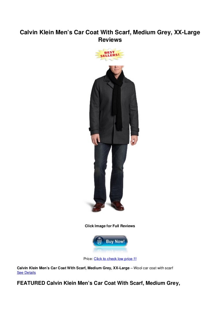 calvin klein men's car coat