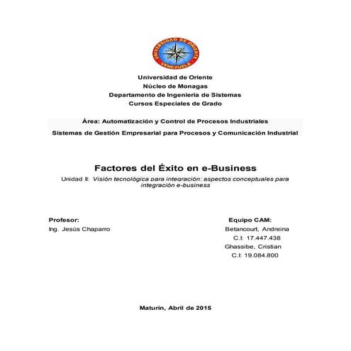 Cam   unidad 2 - tema 2 - factores de exito de e-business