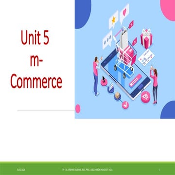Computer Application in Management - m-Commerce | PPTX