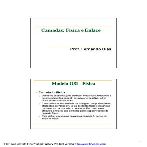 Camada fisica-enlace