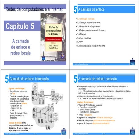 Camada de enlace e redes locais   capitulo 5