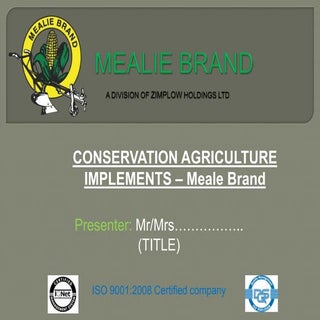 Conservation Agriculture equipment ...