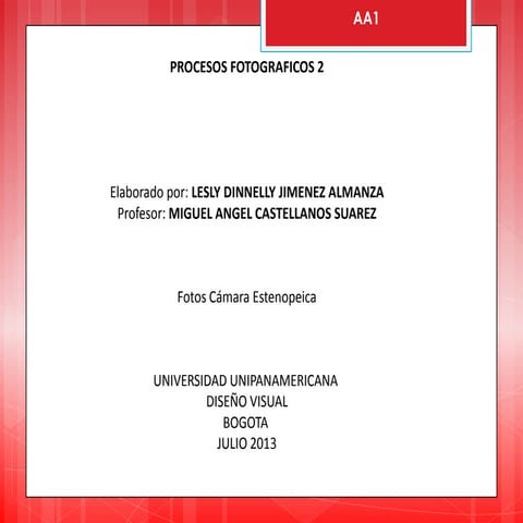 Camara estenopeica y imagen