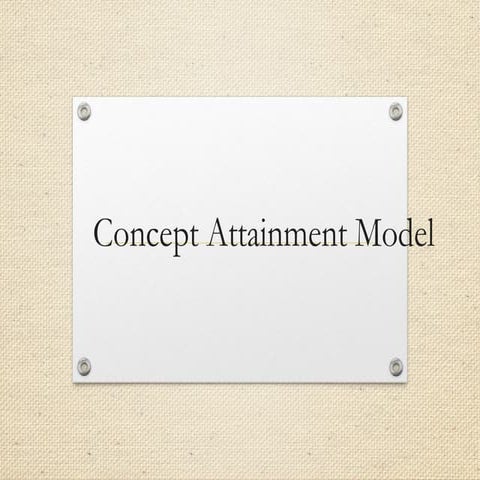 CAM - Content Attainment model ppt for students