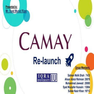 Camay relaunch in Pakistan
