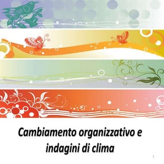 Cambiamento organizzativo e indagin...
