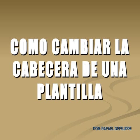 Cambiar Cabecera Del Blog