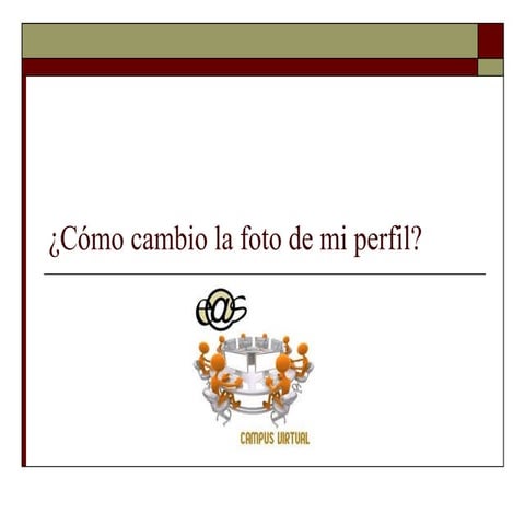 Cambiar foto del perfil