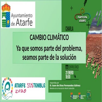 Cambio climático.  Programa Atarfe sostenible.