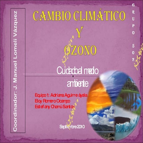 Cambio climatico y ozono