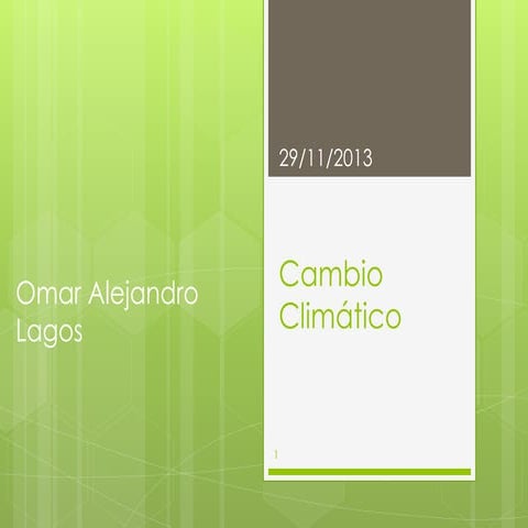 Cambio climático