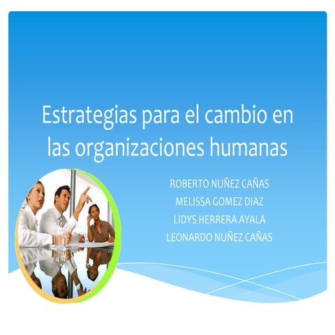 Estrategias para el cambio organizacional | PPTX