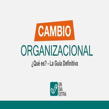 ¿Qué es el cambio organizacional? La guía definitiva | PPTX