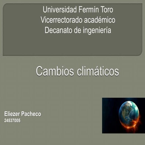 Cambios climaticos