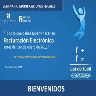 Cambios fiscales 2012