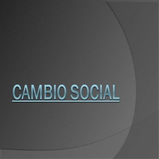 Cambio social