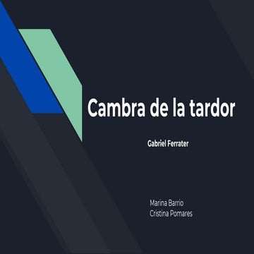 Cambra de la tardor                gabriel ferrater
