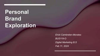 erick cambrelen digital marketing Project number 1