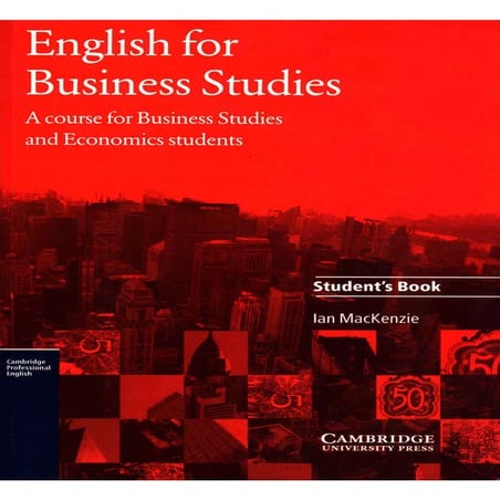 Cambridge   english for business studies