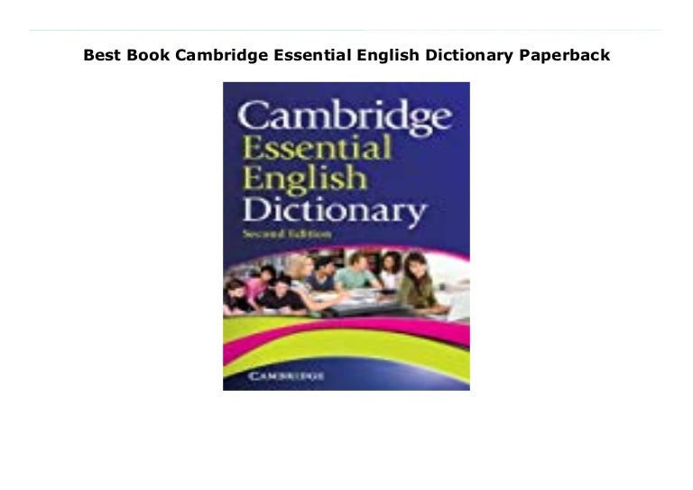 Best Book Cambridge Essential English Dictionary Paperback