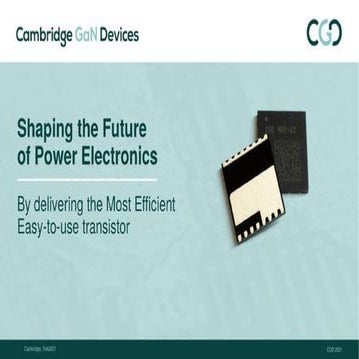Cambridge Gan Devices Pitch Deck | PDF