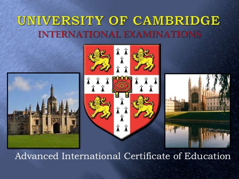 Cambridge Overview revised